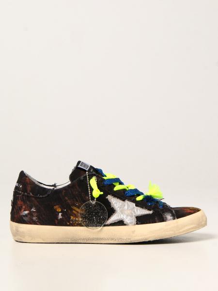 Golden Goose shoes for men: Super-Star classic Golden Goose trainers in canvas