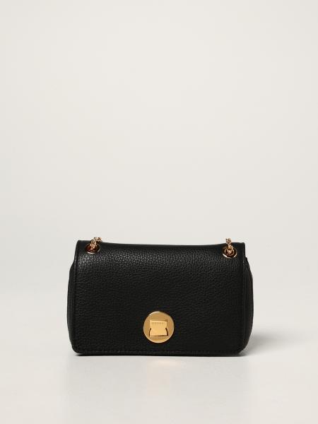 COCCINELLE: Lv3 mini bag in grained leather - Black  Coccinelle mini bag  E5LV3520108 online at