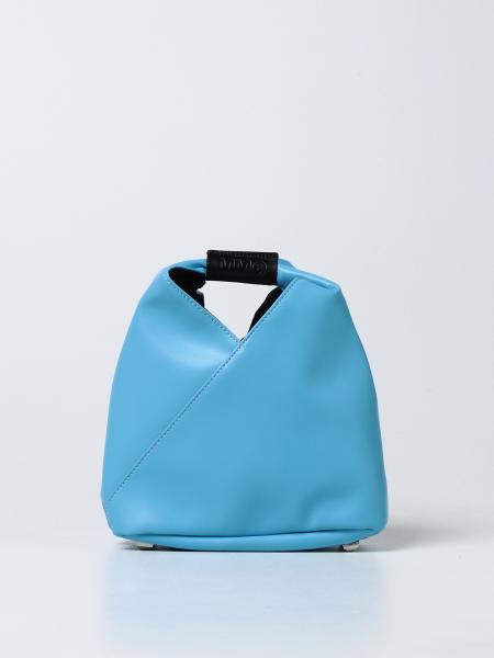 MM6 MAISON MARGIELA: bag in smooth leather - Gnawed Blue | Mm6 Maison ...