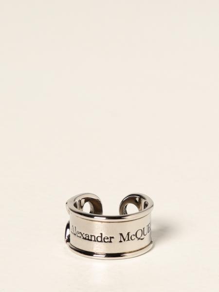 Alexander McQueen ring with logo