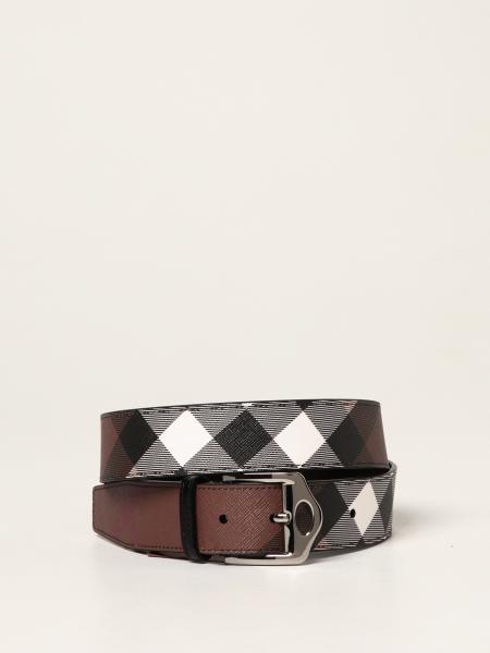 Burberry e-canvas belt with House check pattern
