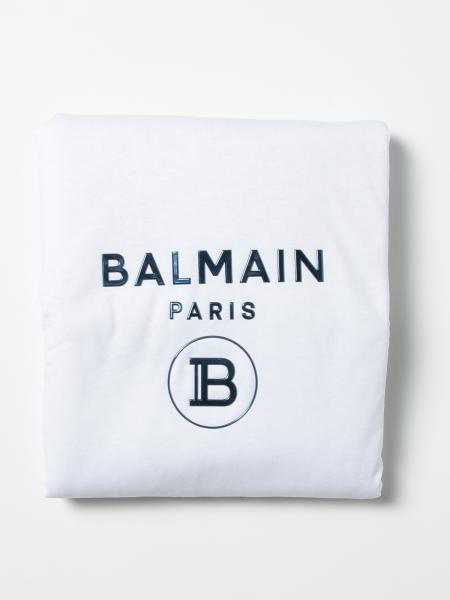 Copertina Balmain in cotone con logo