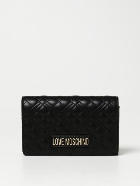 Love Moschino: Love Moschino shoulder bag in quilted synthetic nappa leather