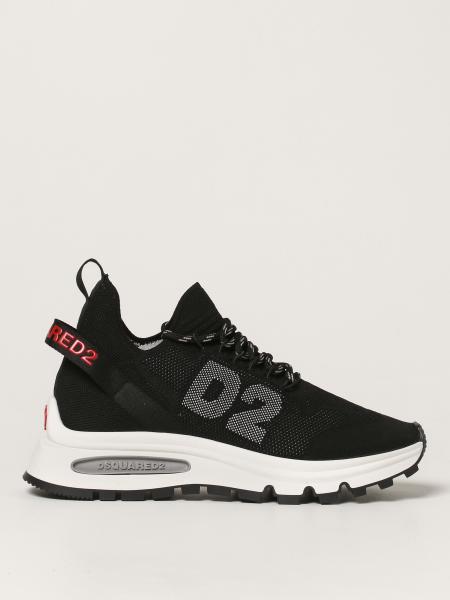 Dsquared2 men's shoes: Dsquared2 Run sneakers in stretch knit