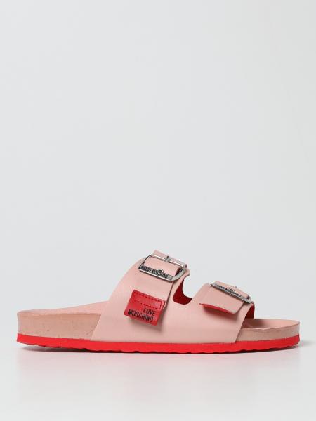 Love Moschino leather sandals