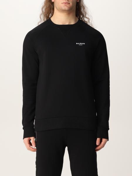 Balmain: Balmain cotton sweatshirt with logo