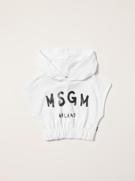 Msgm Kids cotton jumper with logo