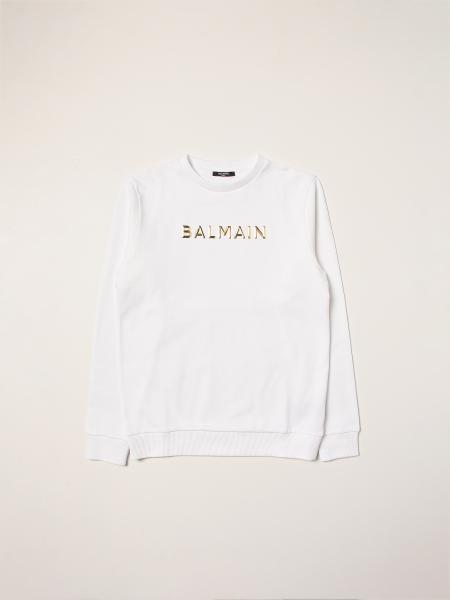 Felpa Balmain in cotone con logo