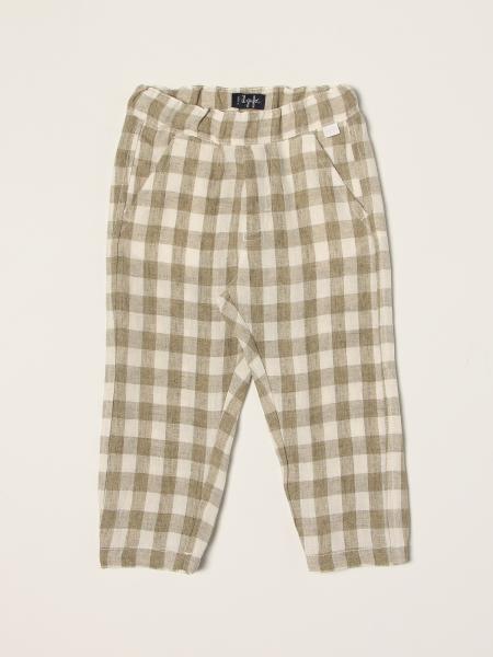 Il Gufo pants in checked linen