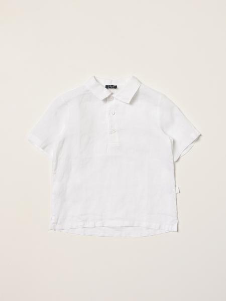 Il Gufo basic linen polo shirt