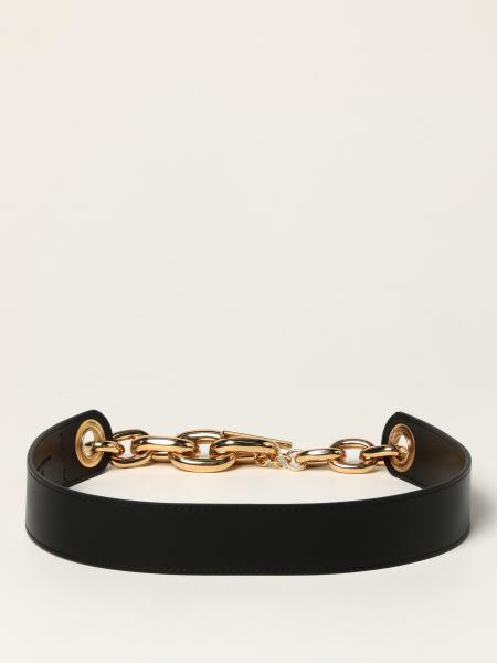 Paco Rabanne: Paco Rabanne belt in leather and chain