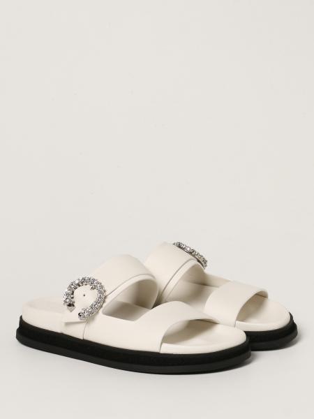 定11万 ジミーチュウ Jimmy Choo MargaFlat Sandals | ilhotesul.com.br