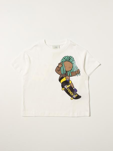 Kids' Fendi: Fendi cotton T-shirt with graphic print