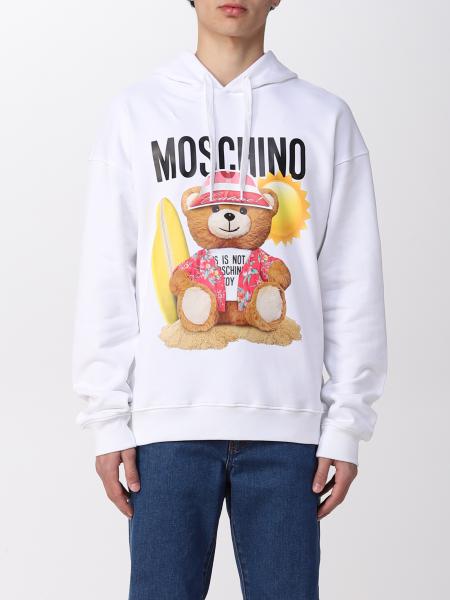 Sweat-shirt en coton Teddy Bear Moschino Couture