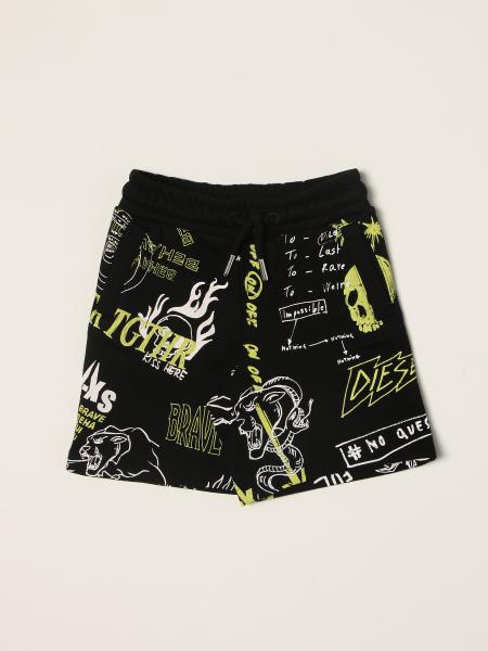 Diesel jogging shorts with all over prints