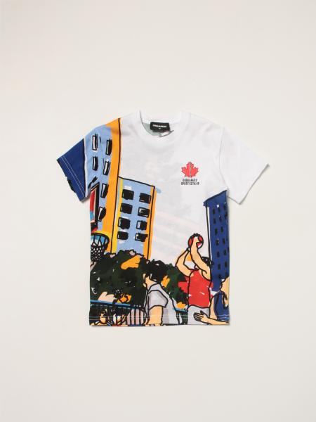 Dsquared2 Junior T-shirt in printed cotton