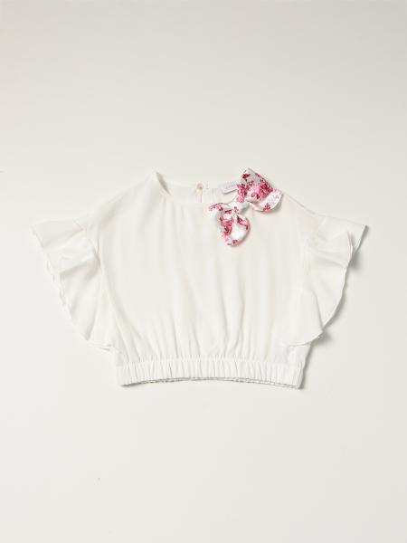 Monnalisa top in viscose with bow