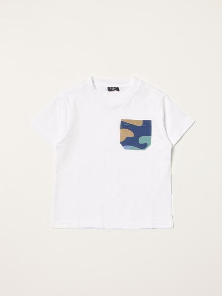Il Gufo t-shirt in cotton with camouflage pocket