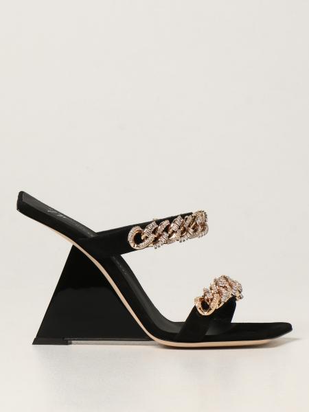Giuseppe Zanotti mules with chain details