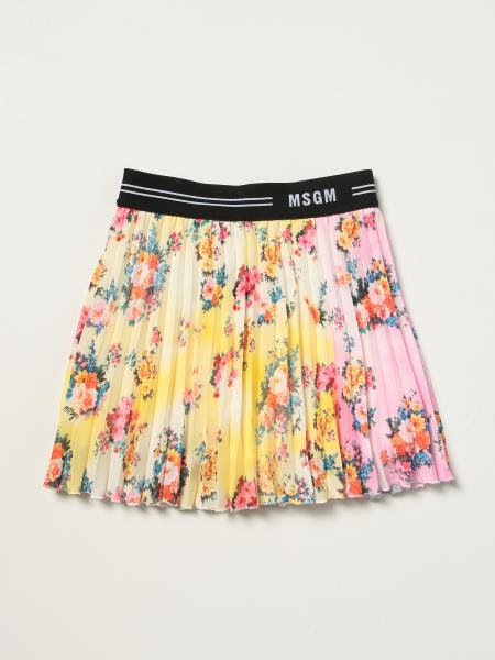 Msgm Kids mini skirt with floral pattern