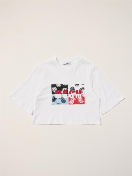 Msgm Kids T-shirt with patchwork print