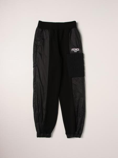 Pantaloni Fendi: Pantalone jogging Fendi in cotone e nylon