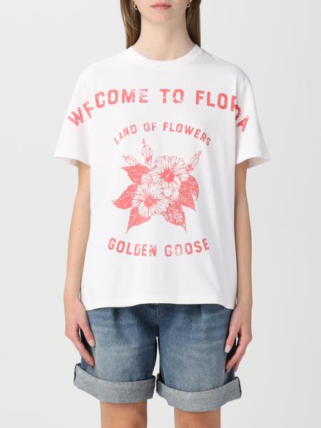 T-shirt Golden Goose in cotone con stampa