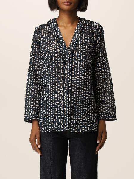 Camicia seta donna: Camicia S Max Mara in cotone stampato