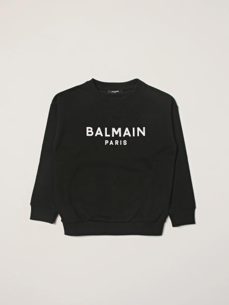 Felpa Balmain in cotone con logo