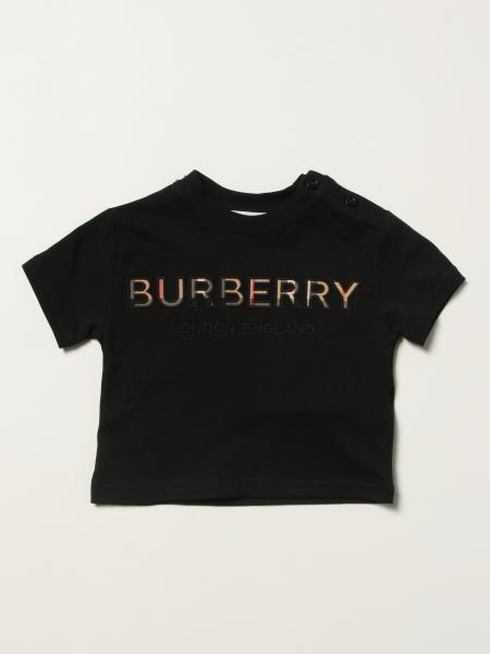 T-shirt en coton Burberry avec patch logo