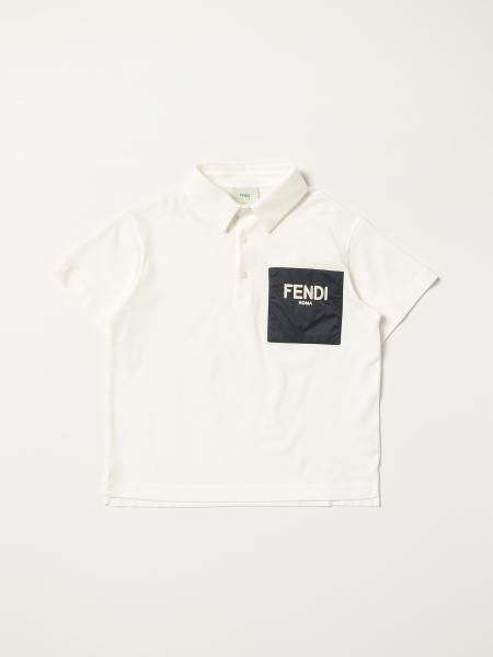 Fendi cotton polo shirt with logo