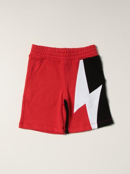 Two-tone Neil Barrett jogging shorts