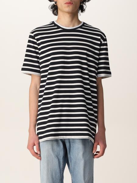 Eleventy: Eleventy striped cotton T-shirt