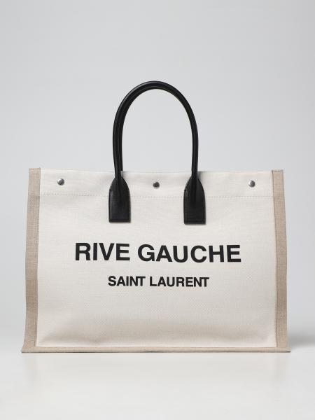 Borsa Tote Rive Gauche Saint Laurent in canvas
