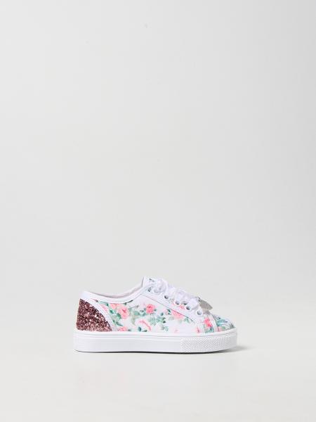 Monnalisa sneakers in canvas with rose print