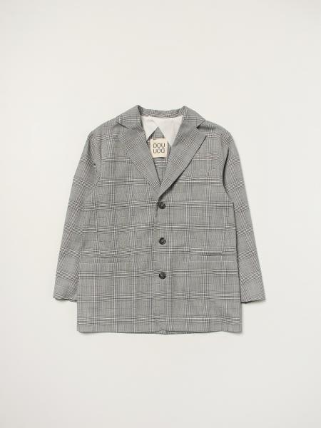 Douuod single-breasted checked blazer