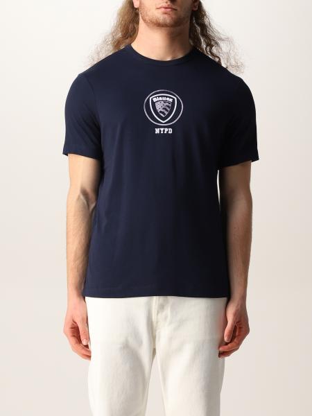 Blauer uomo: T-shirt basic Blauer con stampa