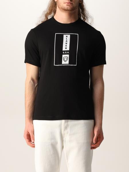 Blauer: Blauer basic t-shirt with print and logo