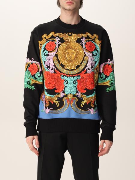 VERSACE JEANS COUTURE: Sun Flower Garland cotton sweatshirt