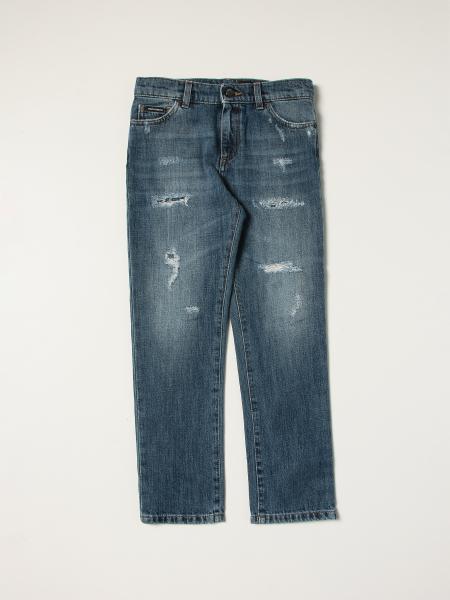 Jeans a 5 tasche Dolce & Gabbana con rotture