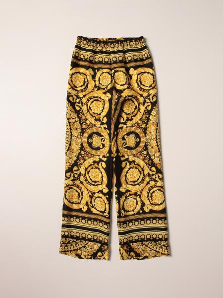 Versace Young trousers with baroque print