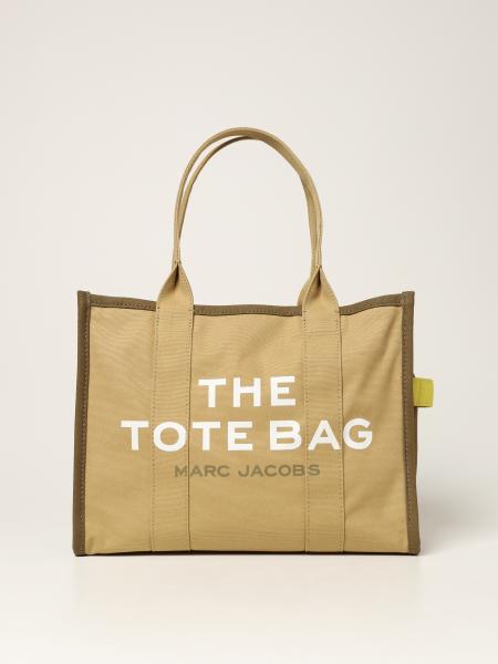 MARC JACOBS: The Colorblock canvas tote bag - Green | Marc Jacobs tote ...