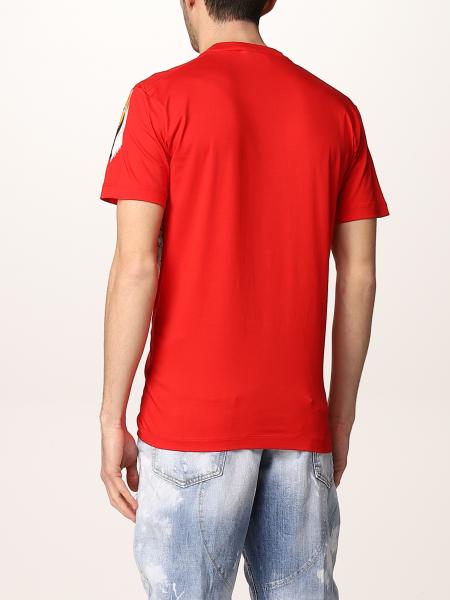 DSQUARED2: Icon T-shirt with tiger print - Red | T-Shirt Dsquared2 