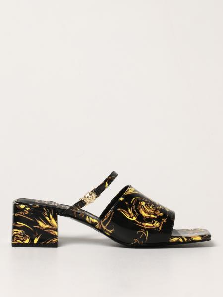Versace Jeans Couture mules with Baroque print