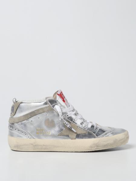 Mid Star Classic Golden Goose sneakers in used laminated leather