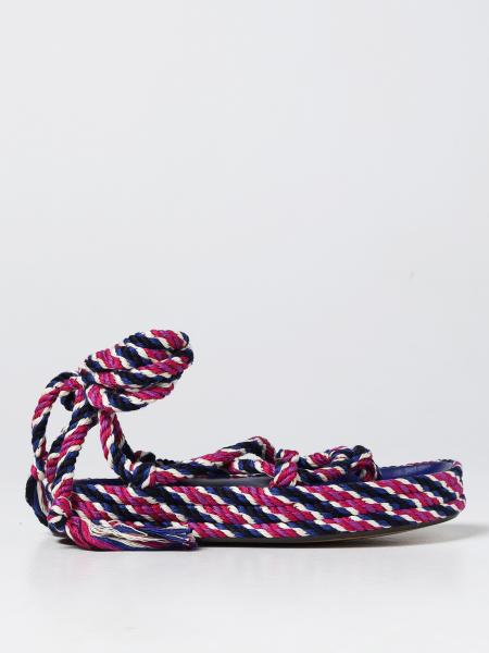 Isabel Marant Etoile: Isabel Marant Etoile thong sandals in multicolor rope