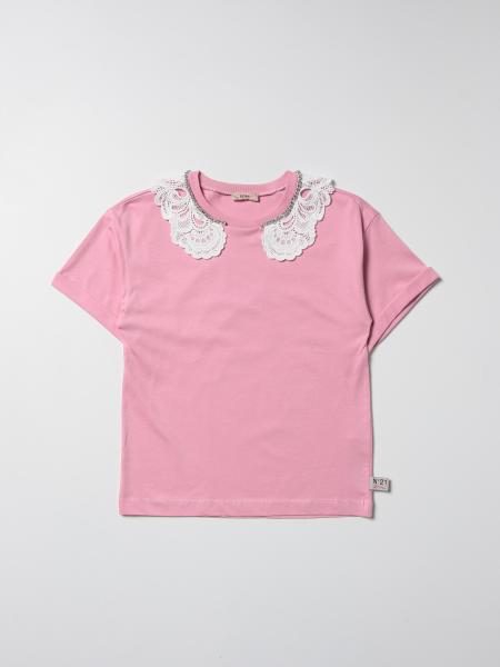 N ° 21 T-shirt with lace collar