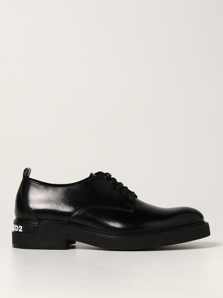 Dsquared2 men's shoes: Dsquared2 lace-up derby shoes in brushed leather