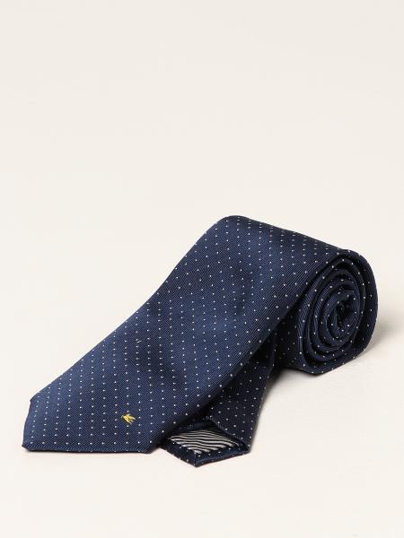Cravatta Etro in seta con logo Pegaso