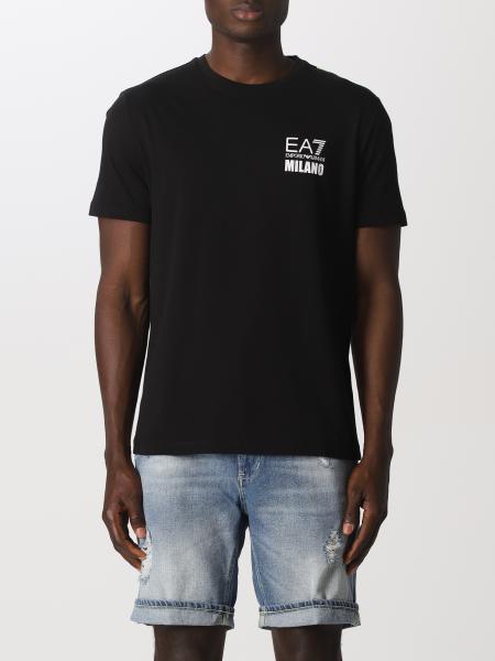 EA7: T-shirt logo - Black | Ea7 t-shirt 3LPT65PJ7CZ online on GIGLIO.COM